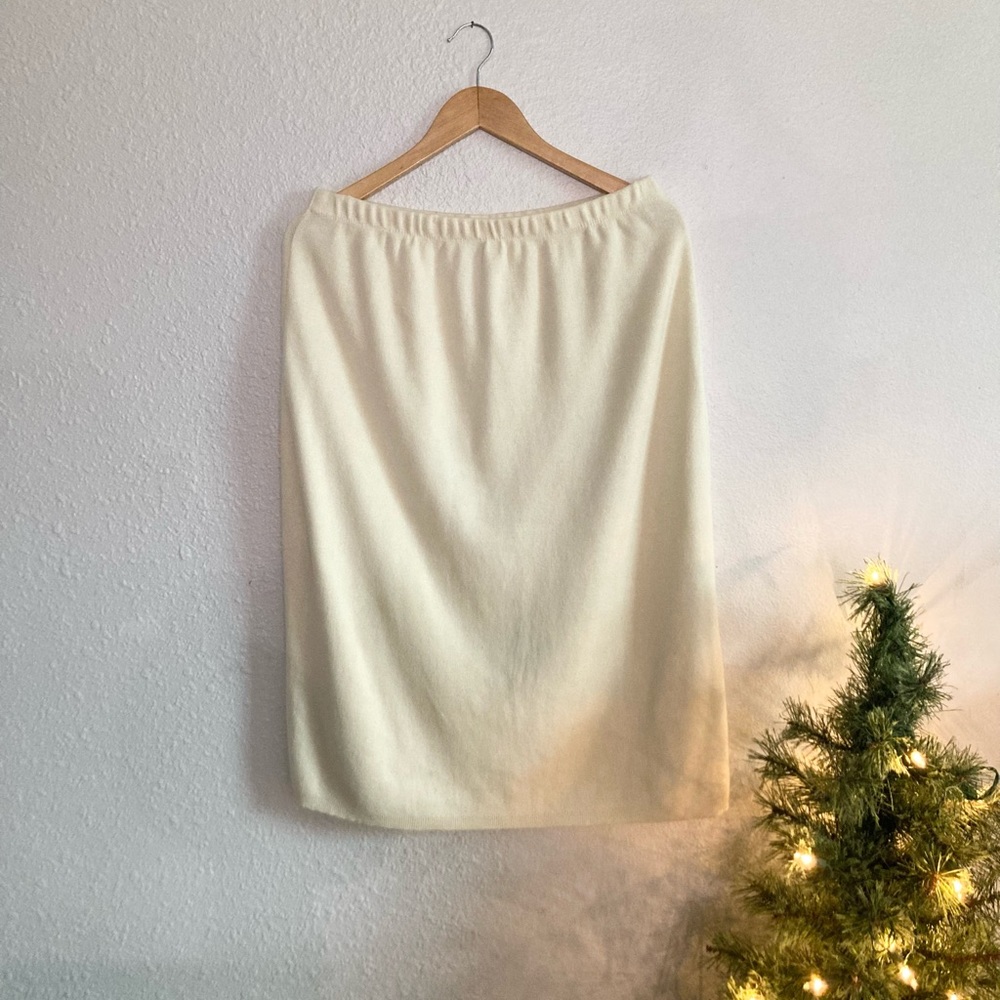 Vintage knit midi skirt